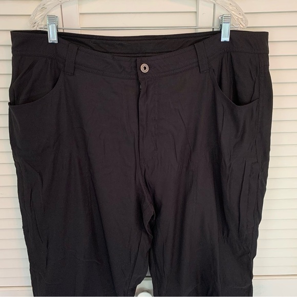 Eddie Bauer Men’s Pants 38x32 Black Fleece Lined Hiking Outdoor Cold Winter - Picture 2 of 14